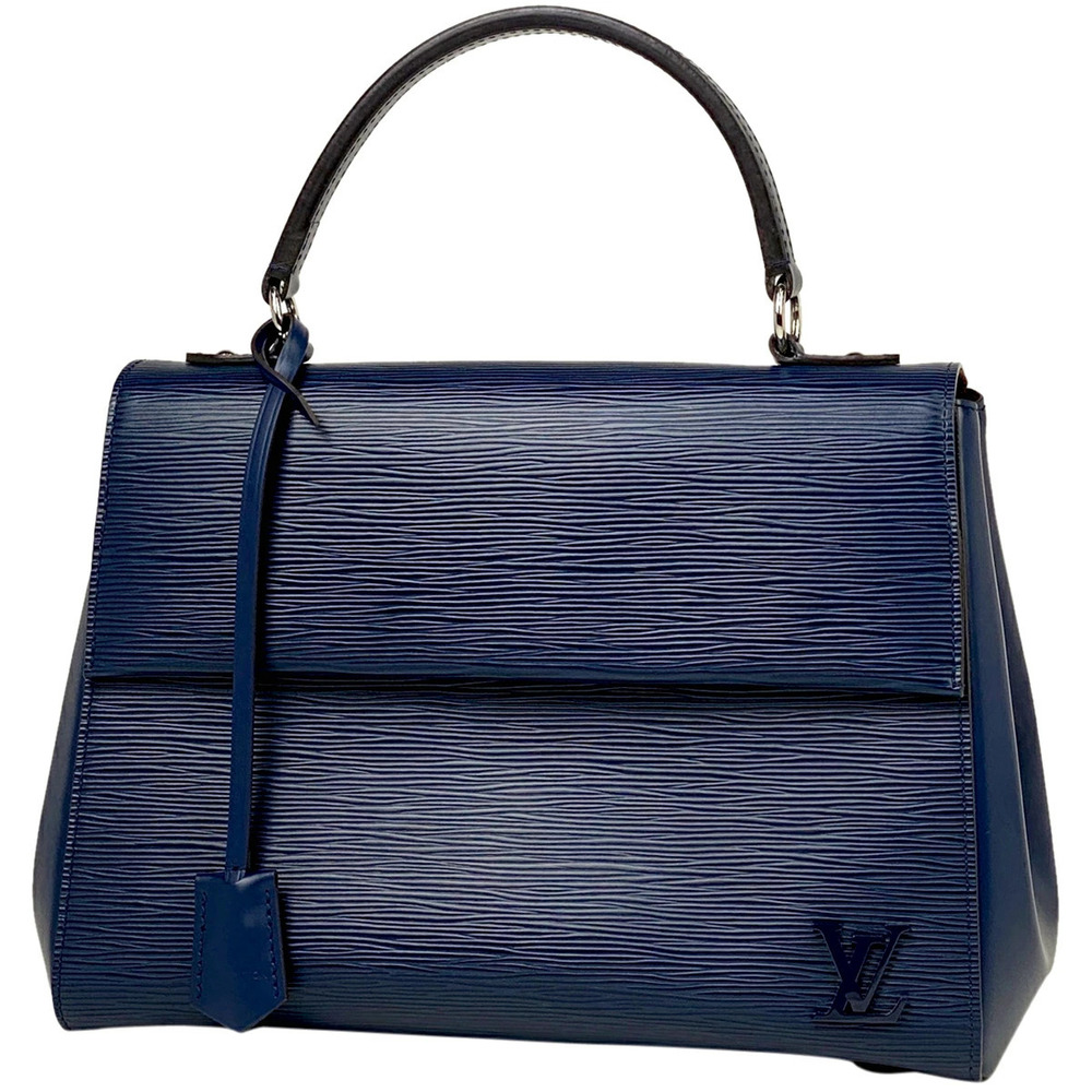 Louis Vuitton Cluny Handbag Shoulder Bag Epi Leather Indigo Blue